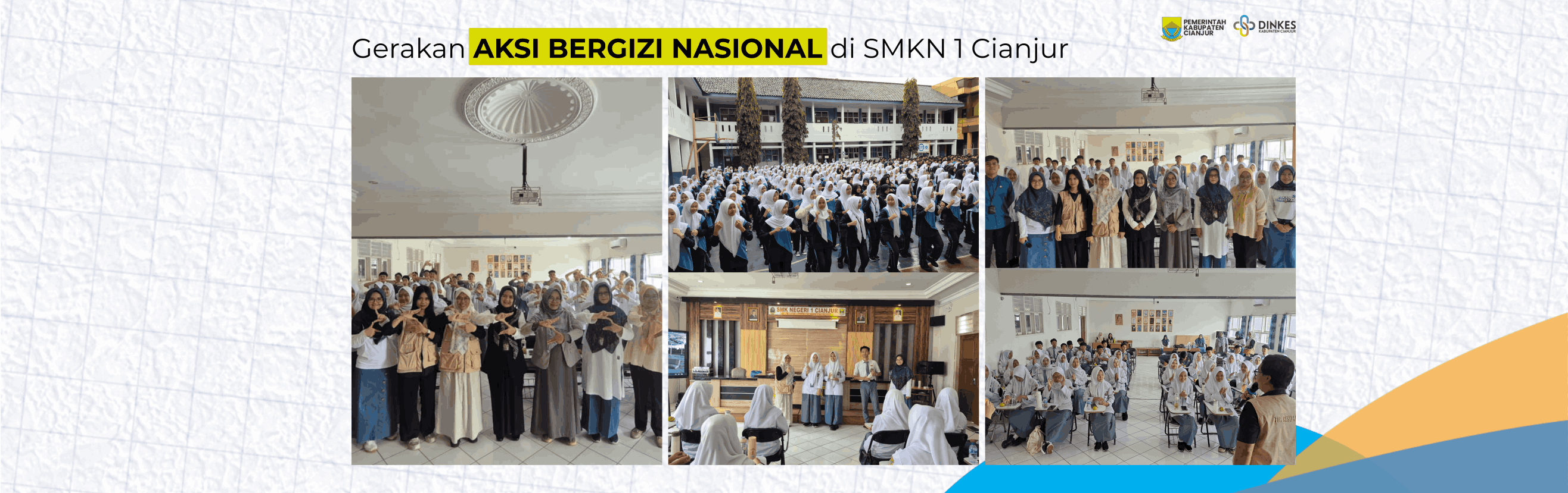Gerakan AKSI BERGIZI NASIONAL di SMKN 1 Cianjaur