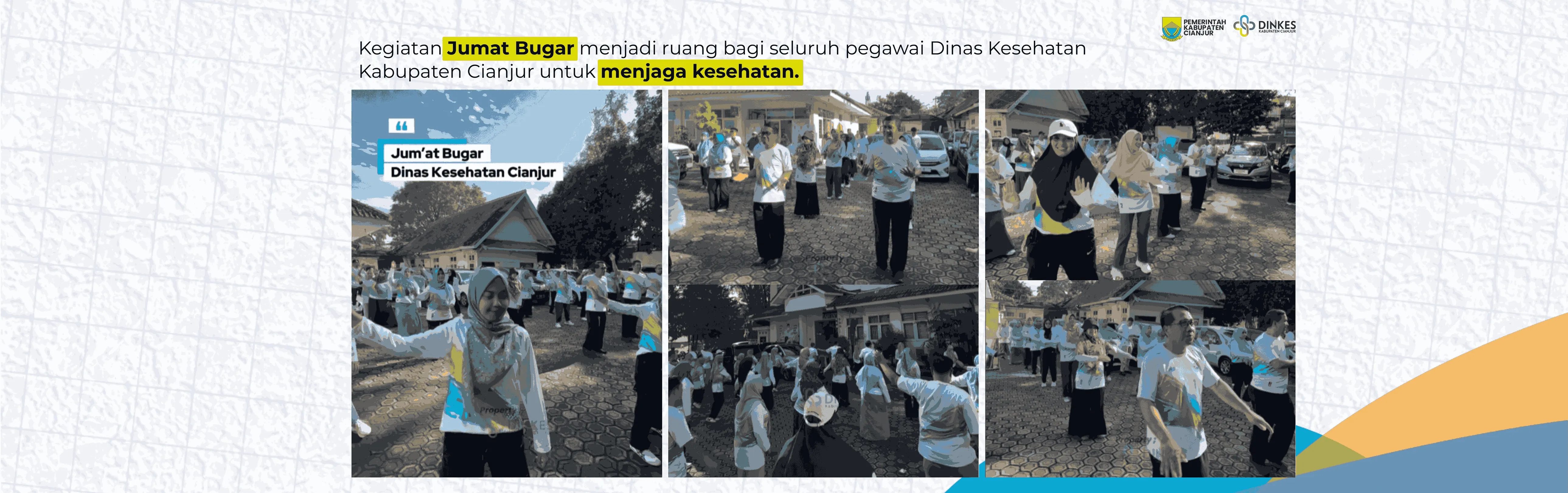 Jumat Bugar menjadi ruang bagi seluruh pegawai Dinas Kesehatan Kabupaten Cianjur